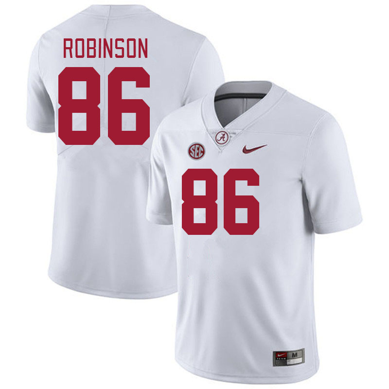 #86 A'Shawn Robinson Alabama Crimson Tide Jerseys Football Stitched-White